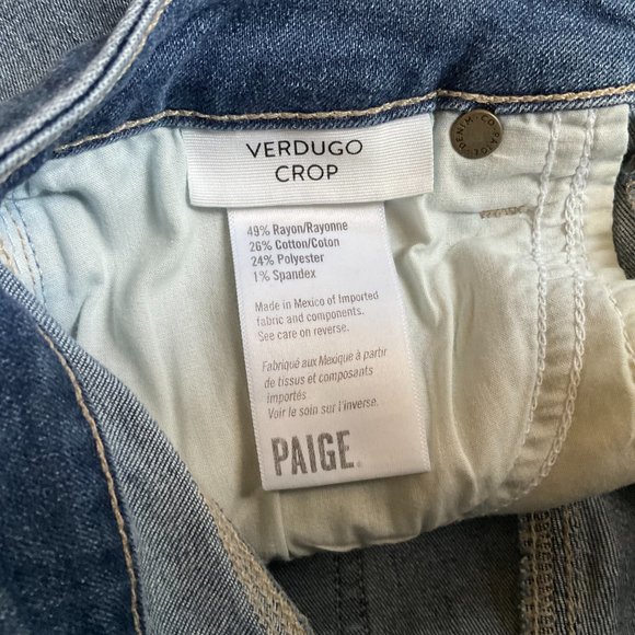 PAIGE Verdugo Crop Skinny Jean in Lenya Distressed - Picture 7 of 9